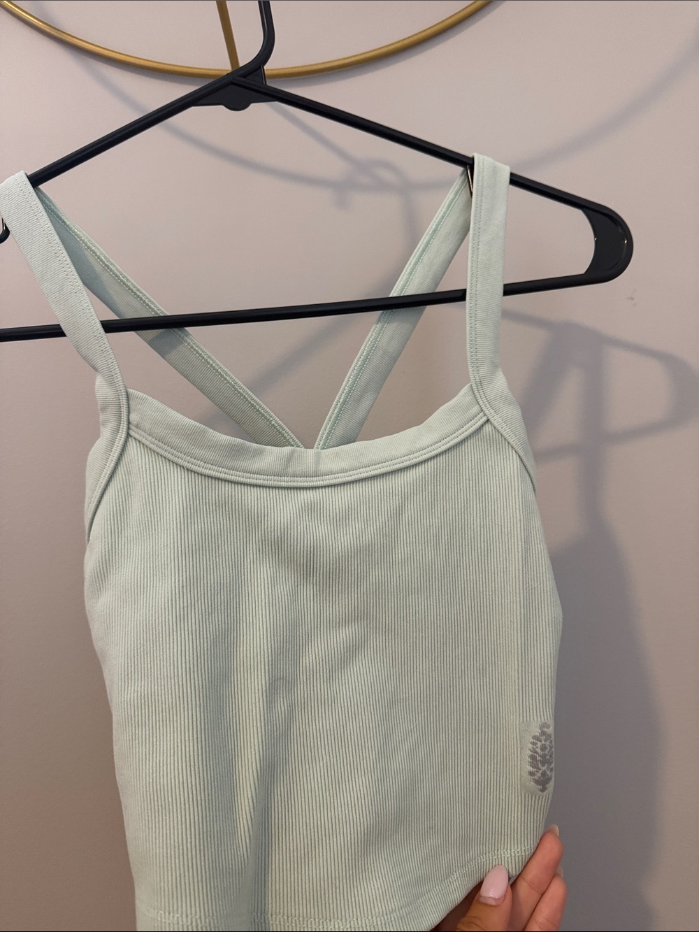 FP movement Light Sage Ribbed Tank Top